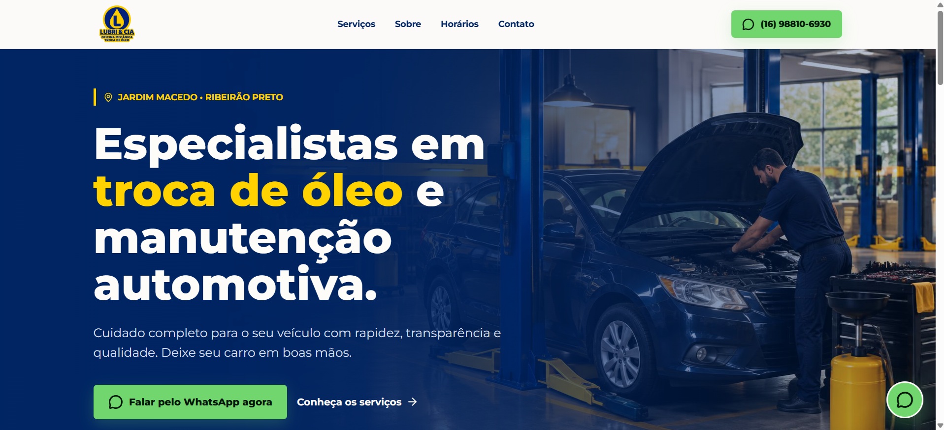 Prévia do site Lubriecia