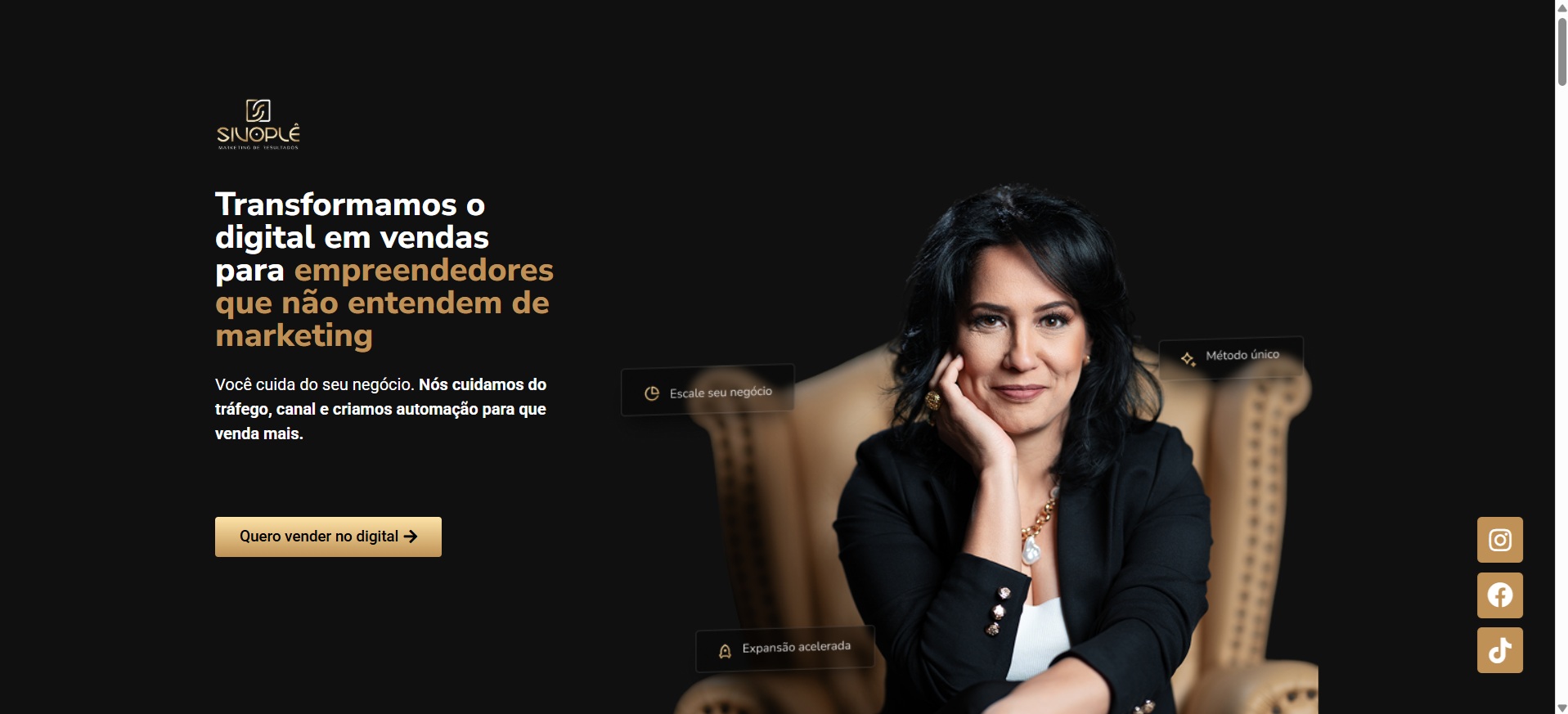 Prévia do site Sivople